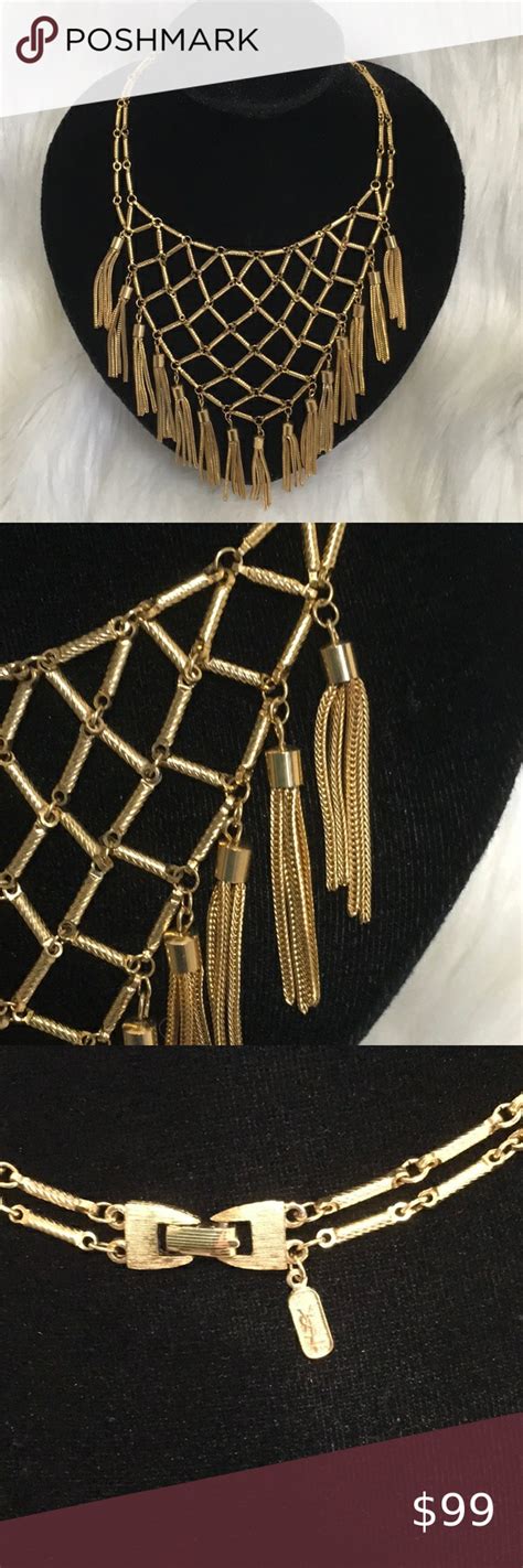 ysl tassel necklace|vintage ysl jewelry.